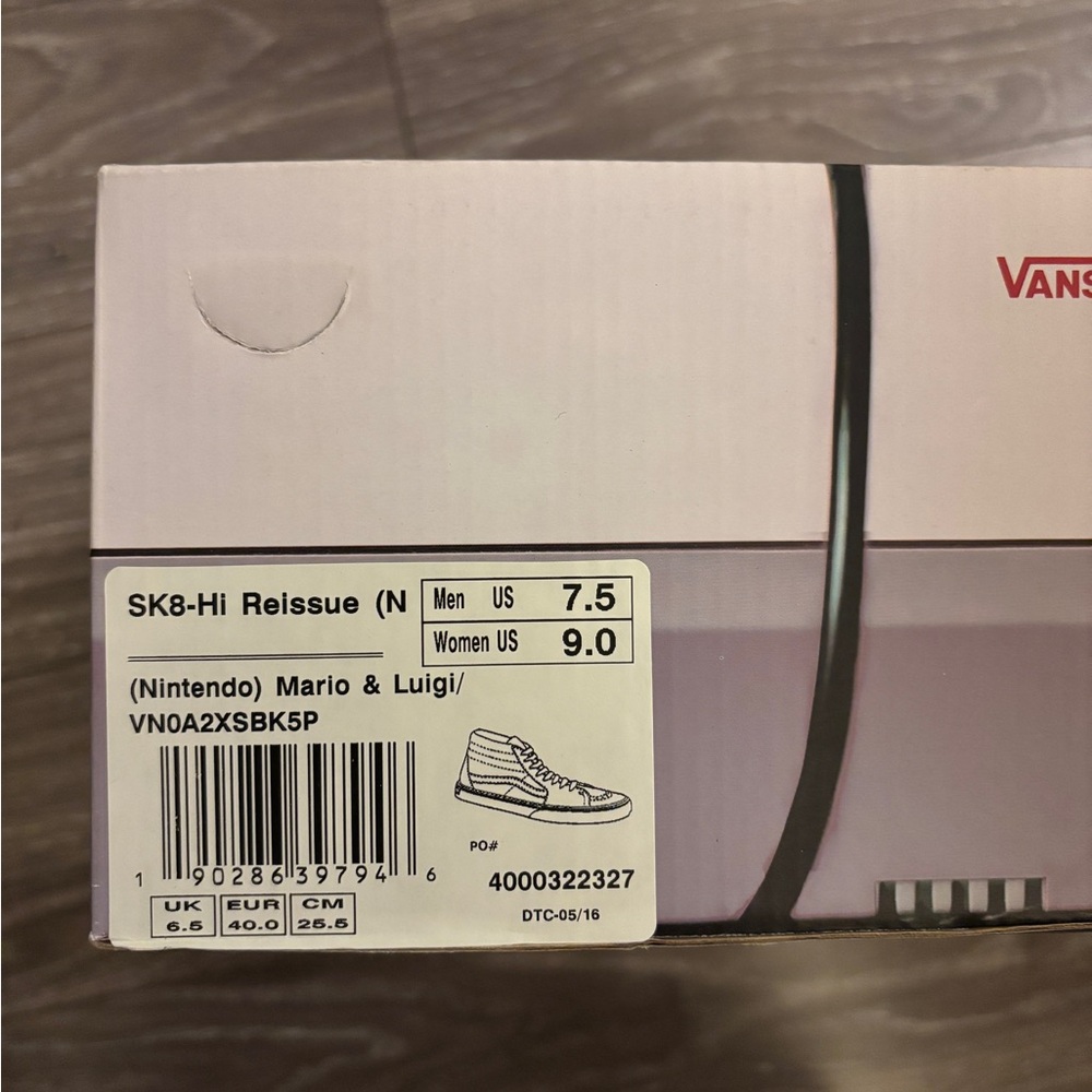 Vans High-Top Sneakers - Black with Mario Design - Picture 6 of 6